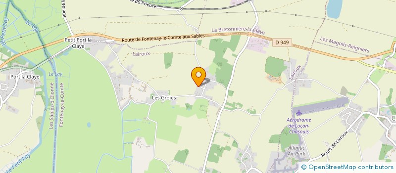 localisation de l'entreprise MONSIEUR BRUNO GONZALVES  LAIROUX