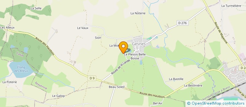 localisation de l'entreprise MONSIEUR BRUNO GOUASDON  GESNES