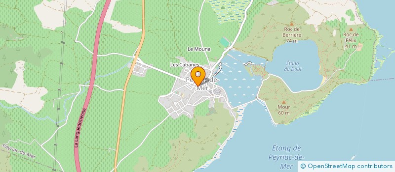 localisation de l'entreprise MONSIEUR BRUNO GOUIRY  PEYRIAC-DE-MER