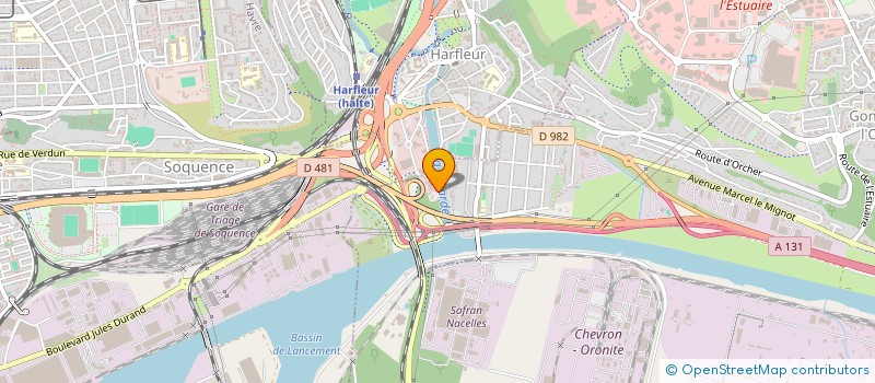 localisation de l'entreprise MONSIEUR BRUNO GOUJON  GONFREVILLE-L'ORCHER