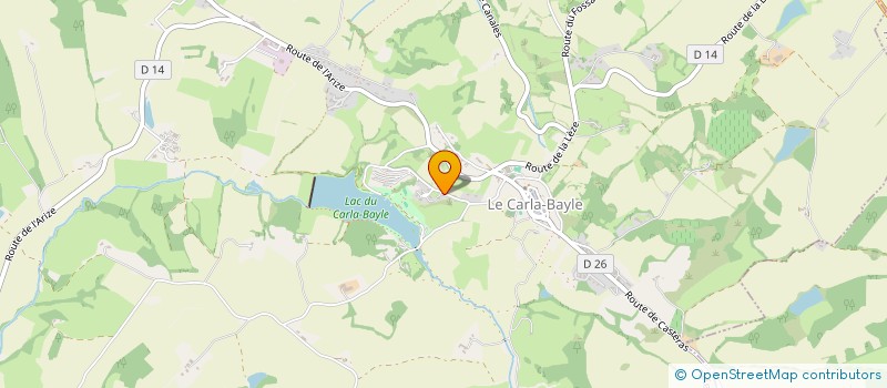 localisation de l'entreprise MONSIEUR BRUNO GOUJON à CARLA-BAYLE