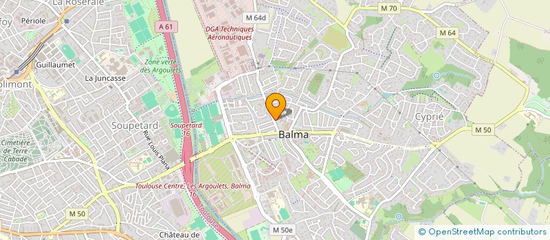 localisation de l'entreprise MONSIEUR BRUNO GRACIA  BALMA