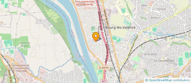 localisation de l'entreprise MONSIEUR BRUNO GRANDJEAN à BOURG-LES-VALENCE