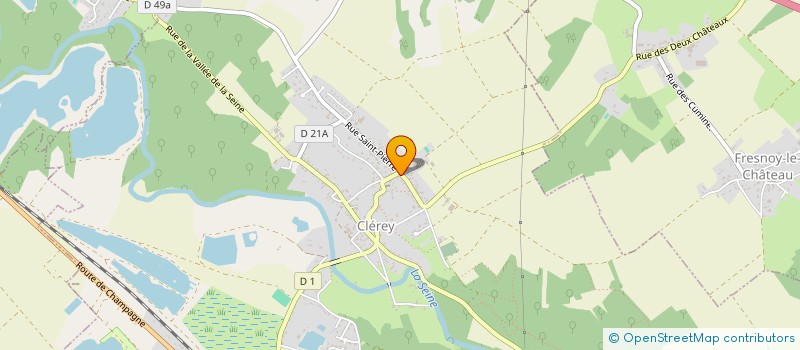 localisation de l'entreprise MONSIEUR BRUNO GRANDVEAU à CLEREY