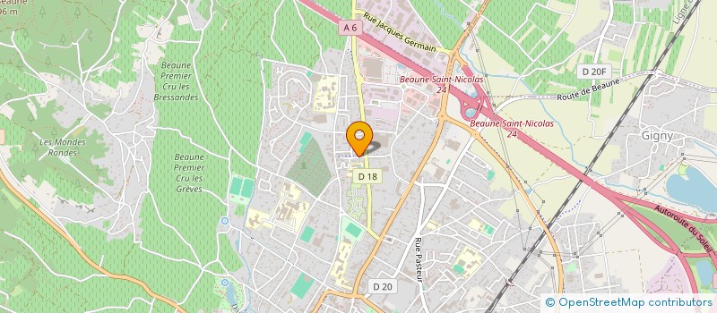 localisation de l'entreprise MONSIEUR BRUNO GRANGER à BEAUNE
