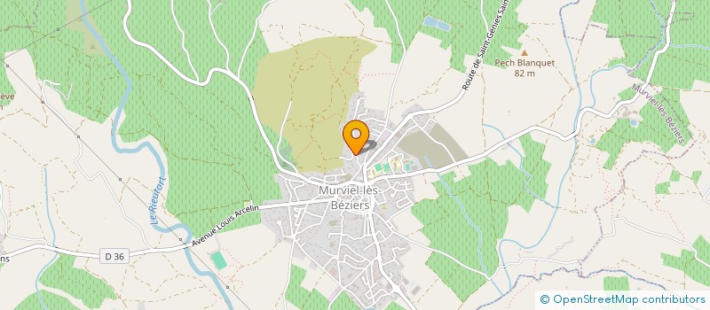 localisation de l'entreprise MONSIEUR BRUNO GRANIER  LIGNAN-SUR-ORB