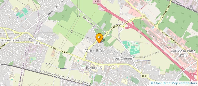localisation de l'entreprise MONSIEUR BRUNO GRATEAU à HERBLAY-SUR-SEINE
