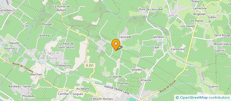 localisation de l'entreprise MONSIEUR BRUNO GRAVINO  SAINT-CIERS-DE-CANESSE