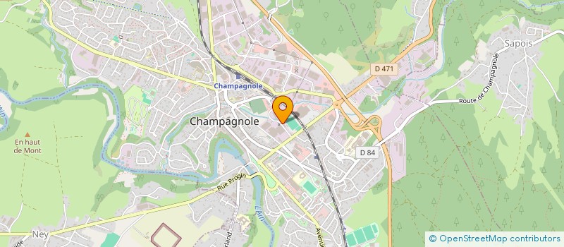 localisation de l'entreprise MONSIEUR BRUNO GREGET à CHAMPAGNOLE