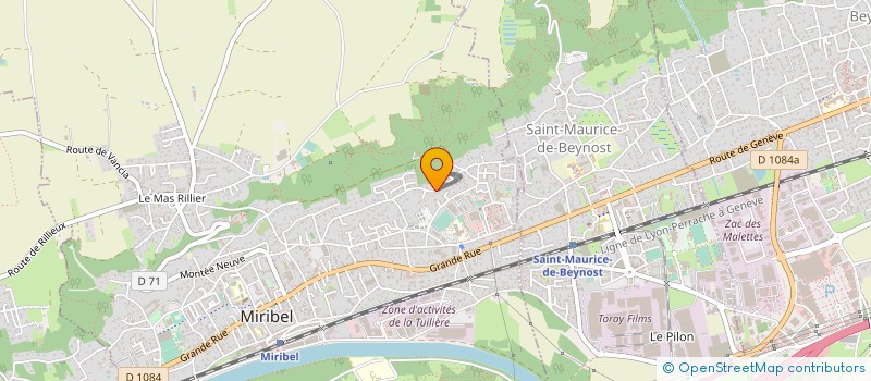 localisation de l'entreprise MONSIEUR BRUNO GRILLET  MIRIBEL