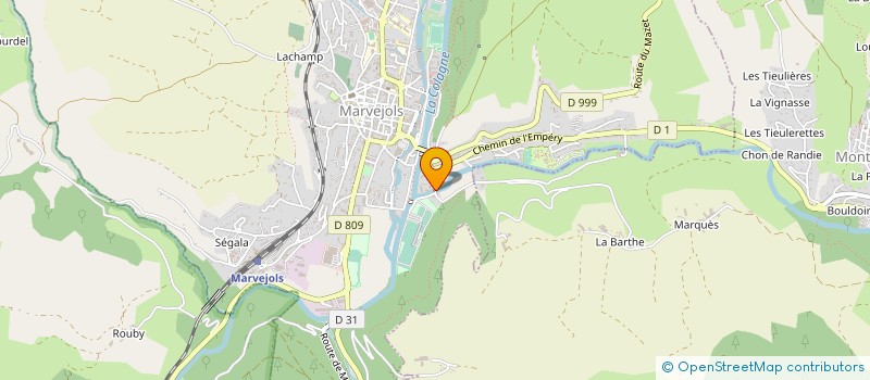 localisation de l'entreprise MONSIEUR BRUNO GRINDEL à MARVEJOLS