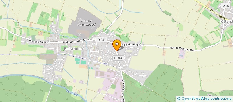 localisation de l'entreprise MONSIEUR BRUNO GRISSMER  BETSCHDORF