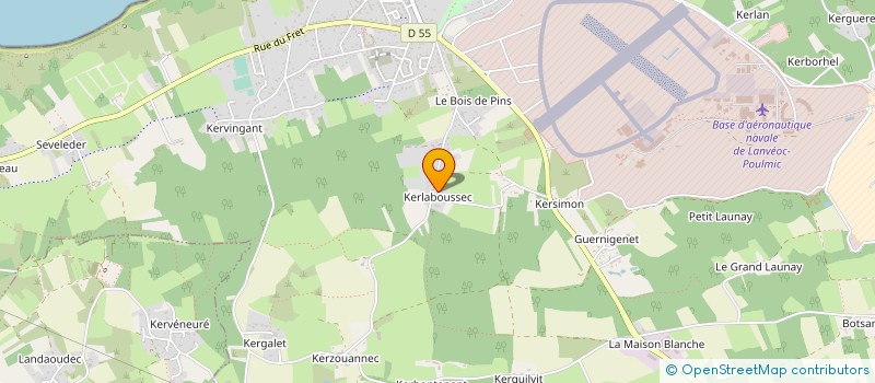 localisation de l'entreprise MONSIEUR BRUNO GRUET  LANVEOC