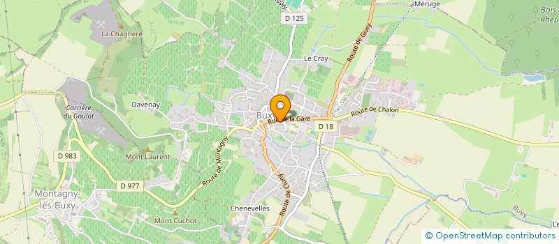 localisation de l'entreprise MONSIEUR BRUNO GUERIN  BUXY