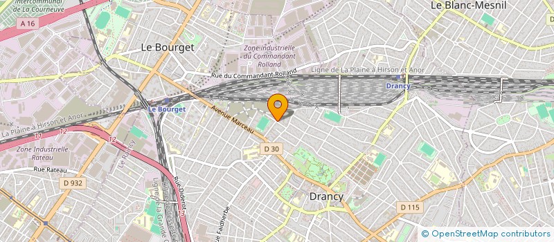 localisation de l'entreprise MONSIEUR BRUNO GUERIN  DRANCY