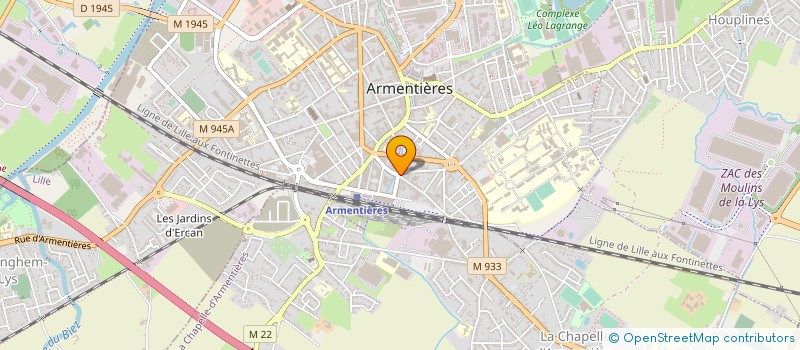 localisation de l'entreprise MONSIEUR BRUNO GUERIT  ARMENTIERES