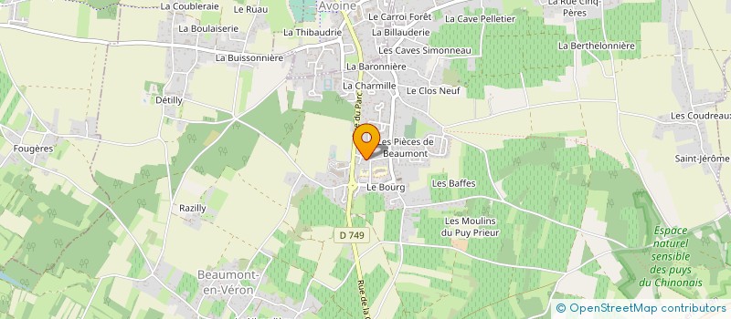 localisation de l'entreprise MONSIEUR BRUNO GUERTIN  BEAUMONT-EN-VERON