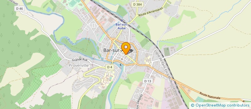 localisation de l'entreprise MONSIEUR BRUNO GUICHARD à BAR-SUR-AUBE