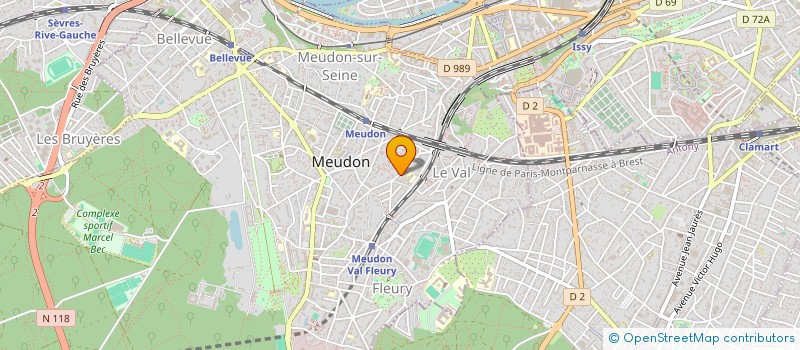 localisation de l'entreprise MONSIEUR BRUNO GUILLEMET à MEUDON