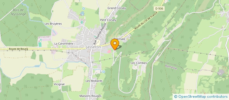 localisation de l'entreprise MONSIEUR BRUNO GUILLERMIN  JASSERON