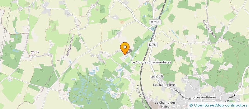 localisation de l'entreprise MONSIEUR BRUNO GUIMIER  AUBIGNE-RACAN