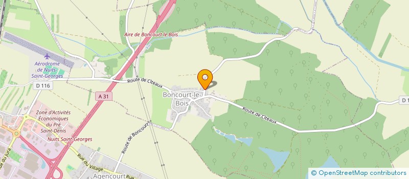 localisation de l'entreprise MONSIEUR BRUNO GUINGAND  BONCOURT-LE-BOIS