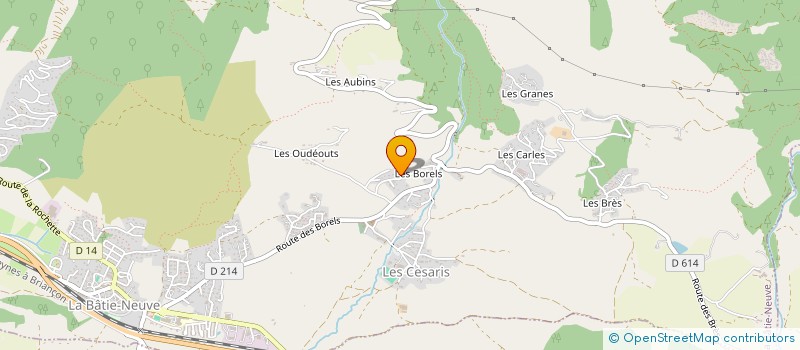 localisation de l'entreprise MONSIEUR BRUNO GUIRAMAND  LA BATIE-NEUVE