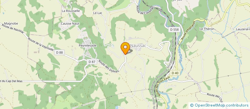 localisation de l'entreprise MONSIEUR BRUNO GUITARD  NAUSSAC