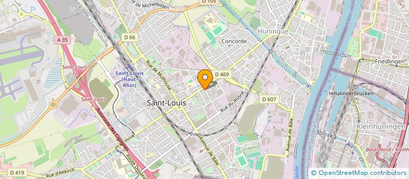 localisation de l'entreprise MONSIEUR BRUNO GUNTI  SAINT-LOUIS