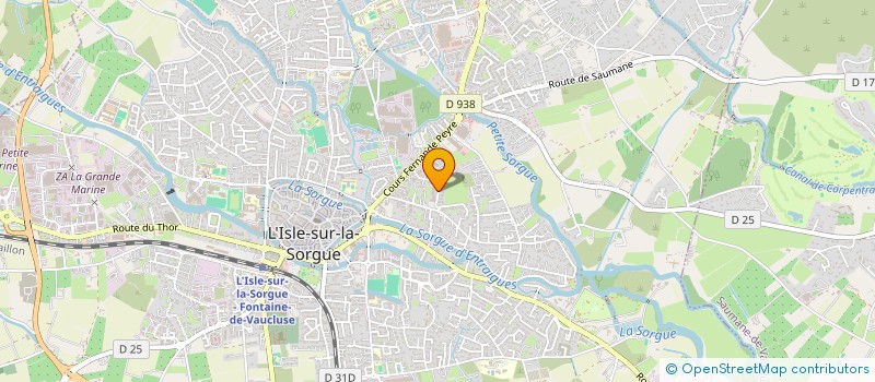 localisation de l'entreprise MONSIEUR BRUNO GUTIERREZ  L'ISLE-SUR-LA-SORGUE