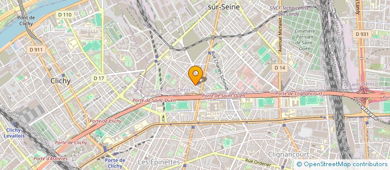 localisation de l'entreprise MONSIEUR BRUNO HADJADJ à SAINT-OUEN-SUR-SEINE