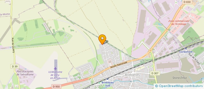 localisation de l'entreprise MONSIEUR BRUNO HANNEDOUCHE  BREBIERES