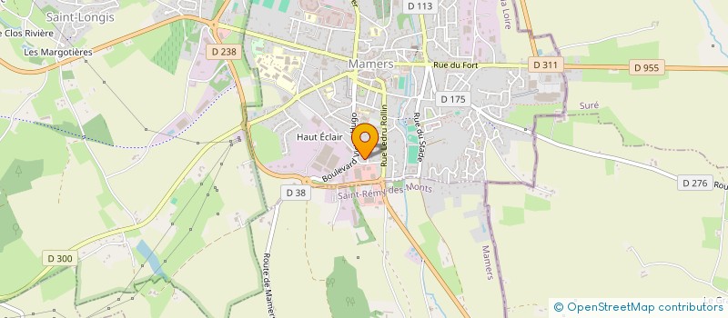 localisation de l'entreprise MONSIEUR BRUNO HARDOUIN  BONNETABLE