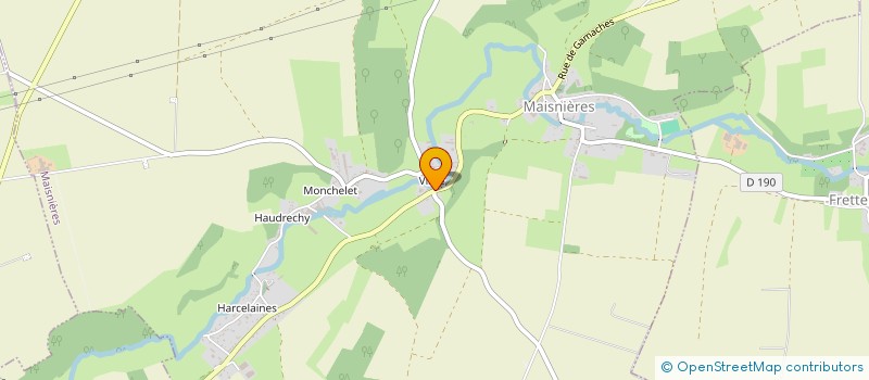 localisation de l'entreprise MONSIEUR BRUNO HAUDRECHY  MAISNIERES