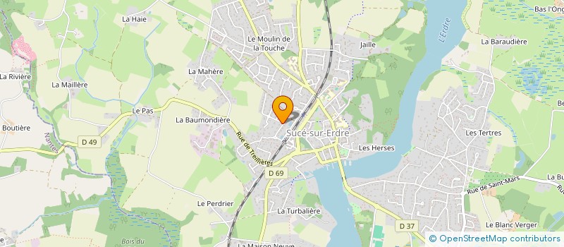 localisation de l'entreprise MONSIEUR BRUNO HAUGUEL à SUCE-SUR-ERDRE