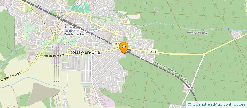 localisation de l'entreprise MONSIEUR BRUNO HAUTBERG à ROISSY-EN-BRIE