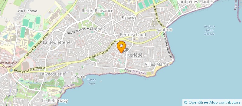 localisation de l'entreprise MONSIEUR BRUNO HAVARD  SAINT-NAZAIRE