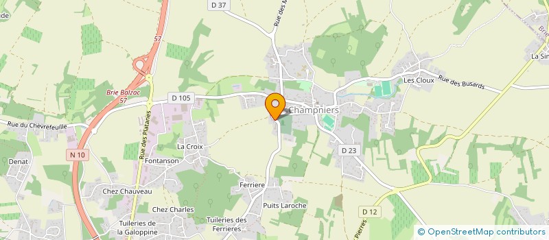 localisation de l'entreprise MONSIEUR BRUNO HEBUTERNE à CHAMPNIERS