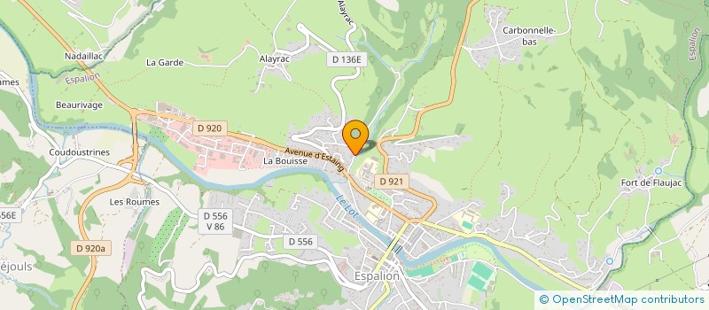 localisation de l'entreprise MONSIEUR BRUNO HEES  ESPALION