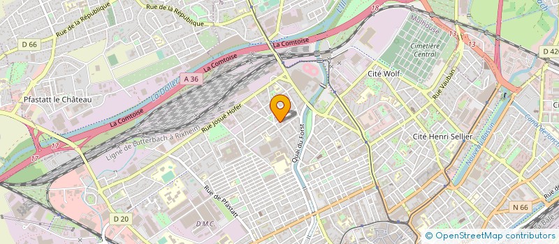 localisation de l'entreprise MONSIEUR BRUNO HEINTZ  MULHOUSE