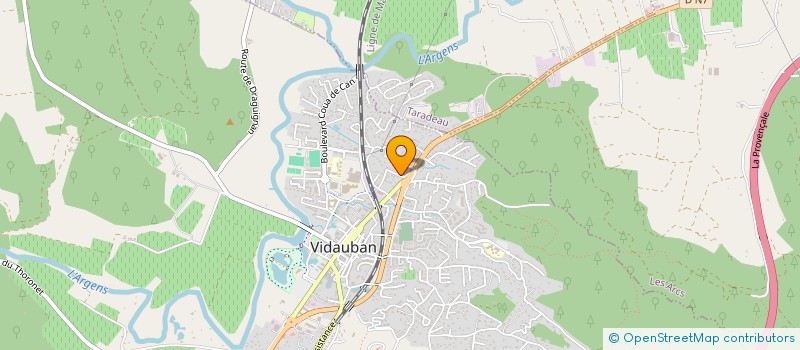 localisation de l'entreprise MONSIEUR BRUNO HENRISSAT  VIDAUBAN