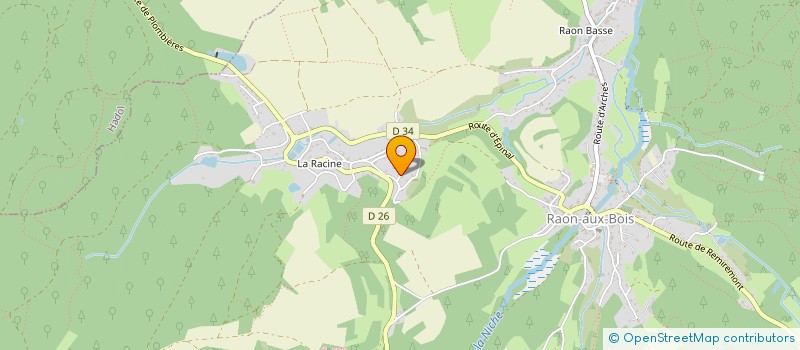 localisation de l'entreprise MONSIEUR BRUNO HENRY  RAON-AUX-BOIS