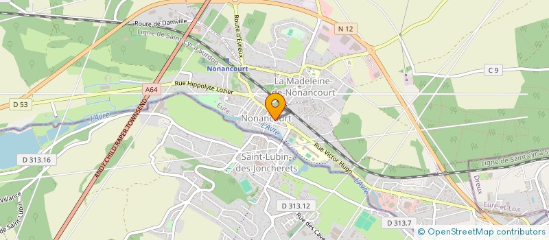 localisation de l'entreprise MONSIEUR BRUNO HEREAU à LA MADELEINE-DE-NONANCOURT