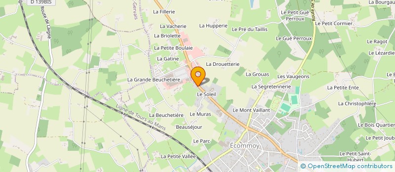 localisation de l'entreprise MONSIEUR BRUNO HERISSE à ECOMMOY
