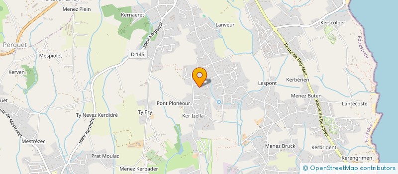 localisation de l'entreprise MONSIEUR BRUNO HERLEDAN  FOUESNANT