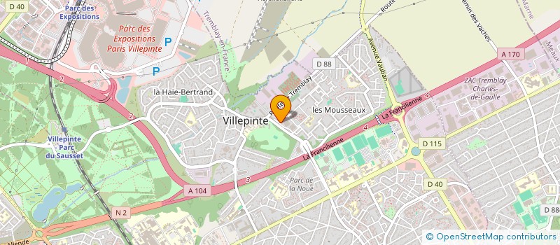 localisation de l'entreprise MONSIEUR BRUNO HERNANDEZ DE LA MANO à VILLEPINTE