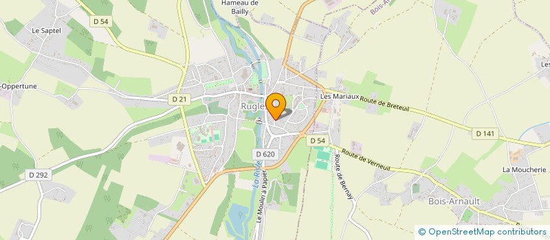 localisation de l'entreprise MONSIEUR BRUNO HEROUIN  RUGLES