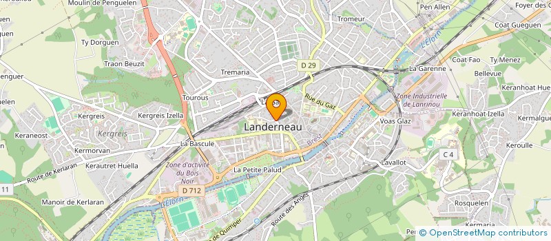localisation de l'entreprise MONSIEUR BRUNO HERVE à LANDERNEAU
