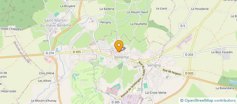 localisation de l'entreprise MONSIEUR BRUNO HERVIEUX à BELLEME