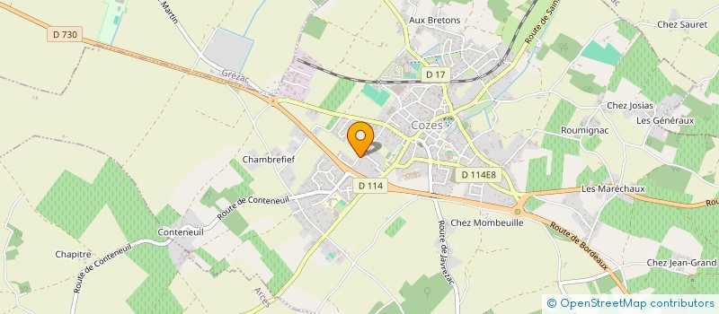 localisation de l'entreprise MONSIEUR BRUNO HERVOUET à COZES